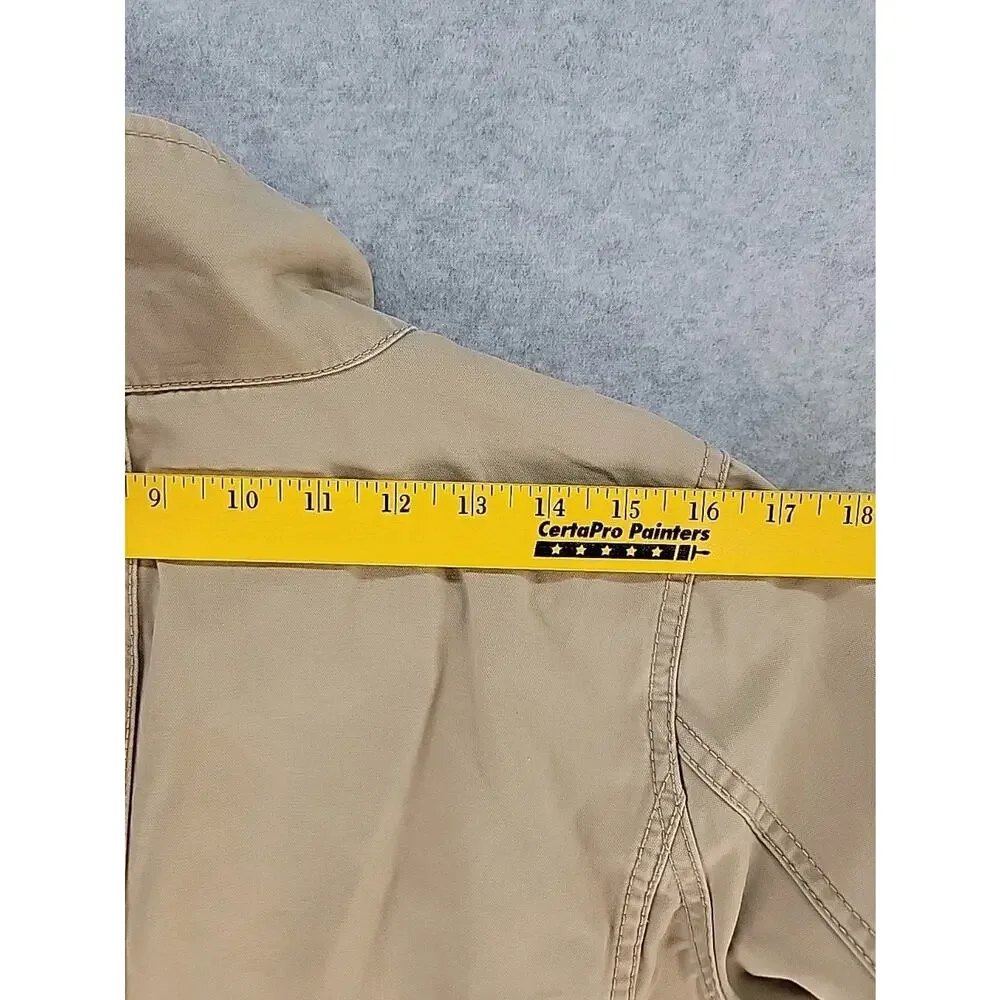 MADEWELL‎ Fleet Utility Jacket Khaki Women's Size Large Neutral Chore Full Zip